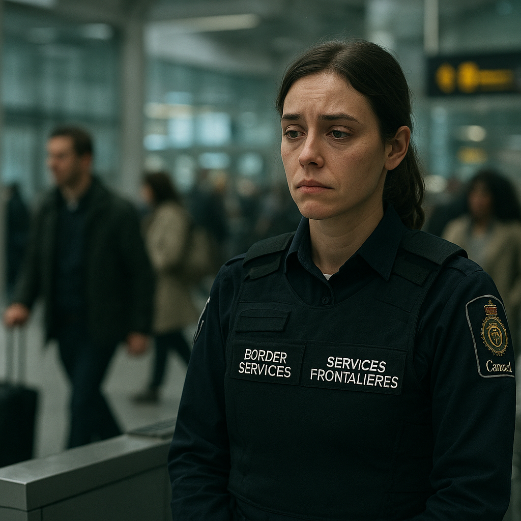 woman border services dread to g to work 