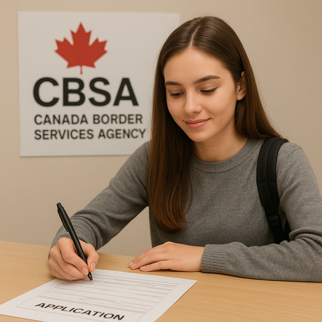 student applying to cbsa