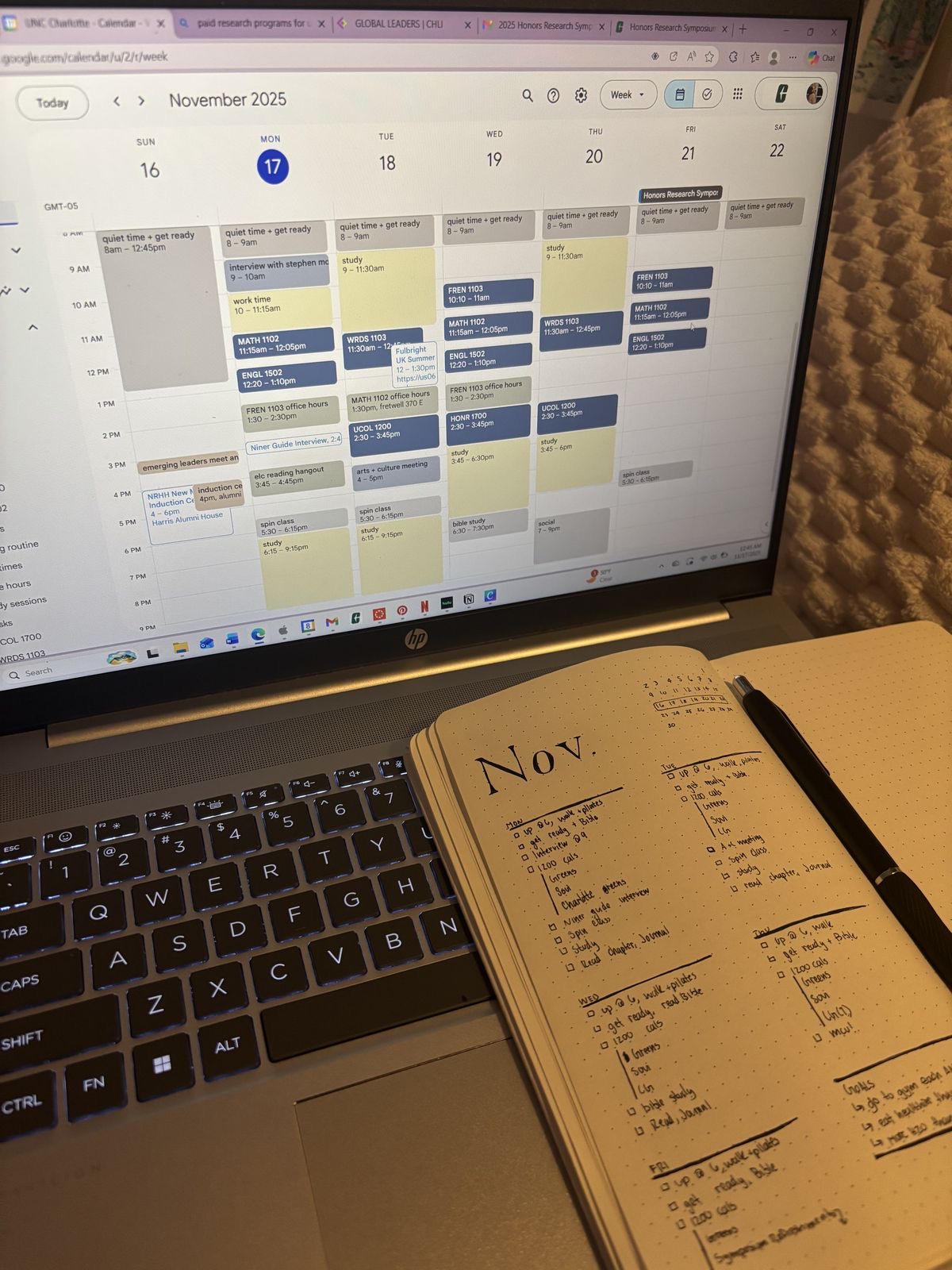 Planning what to do.