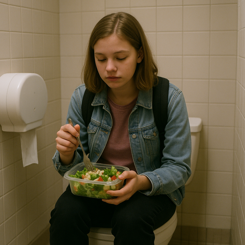 girl in bathroom