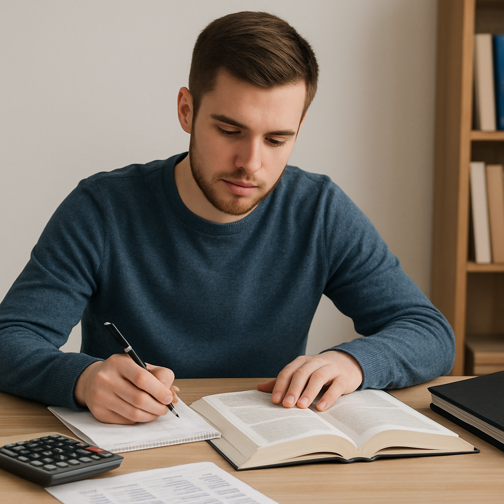 guy studying 