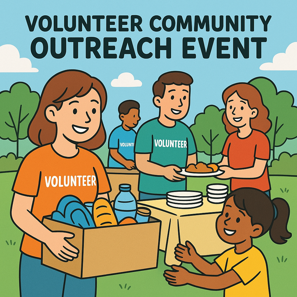 volunteer community outreach event