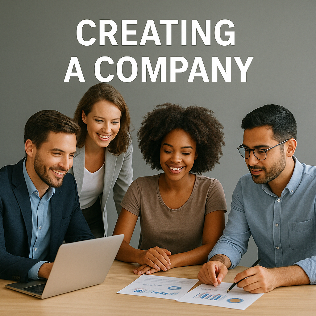 A sheet with written start your own company.