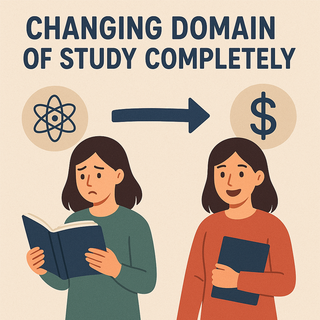 change domain of study