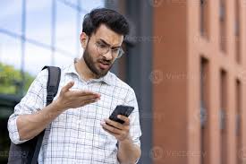 Student on his phone