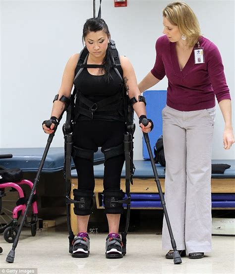 A picture of someone paralysed.